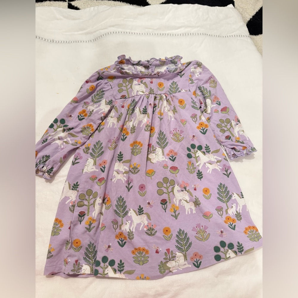 Pristine MAGNETIC ME Folk Magic UNICORN RUFFLE LONG SLEEVE DRESS 12-18M